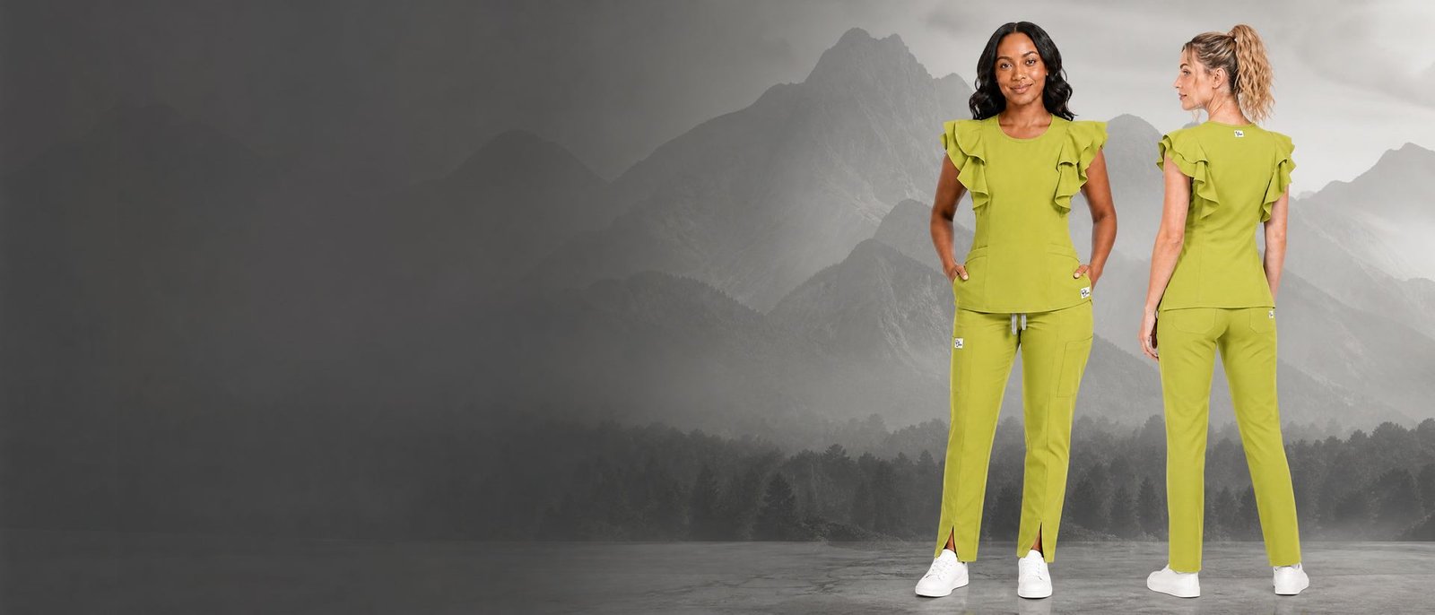 Lime / Olive Green scrubs