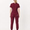 style1 burgundy A823 15 white back