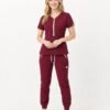 style1 burgundy A823 15 white front