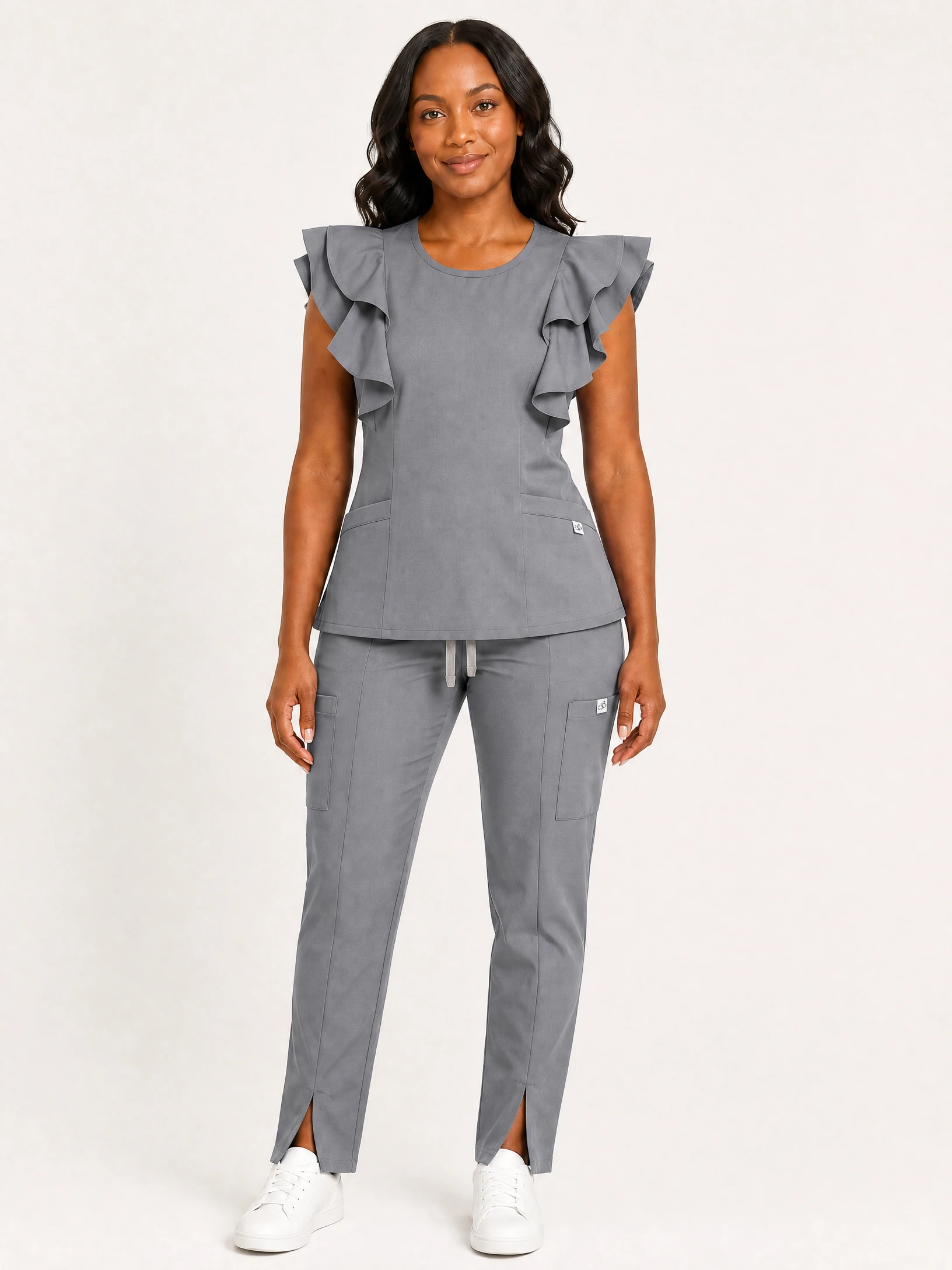 The Fashion Flare in Grey, front